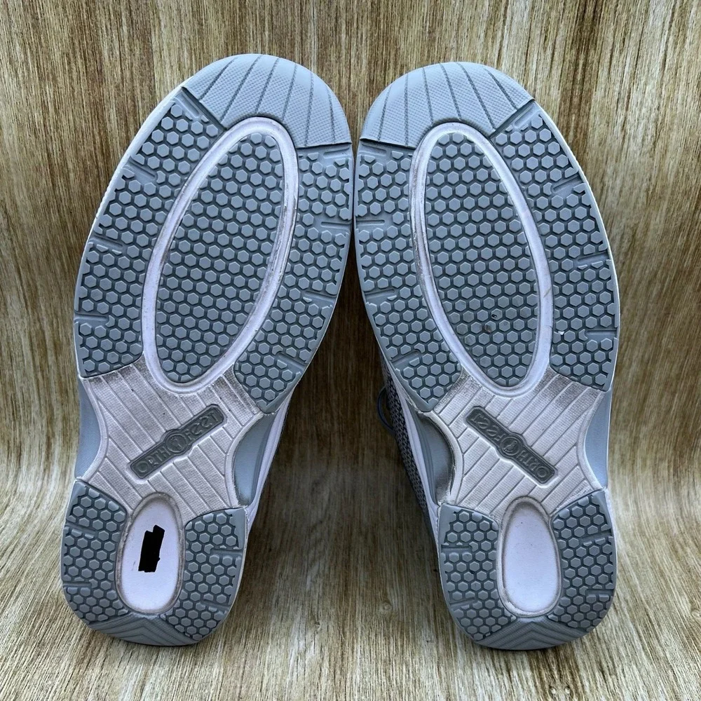 Orthofeet Edgewater 618 Sneakers Men's Size 9.5 4E X-Wide Grey Mesh Orthopedic